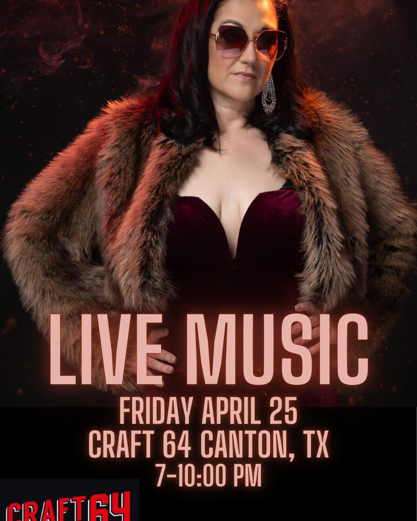 THIS FRIDAY NIGHT!! Canton Tx is the place to be for live music!! Join us at @craft64tx from 7-10 pm!!